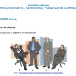Business English - Meeting Procedure - Participating- Taking part in a meeting