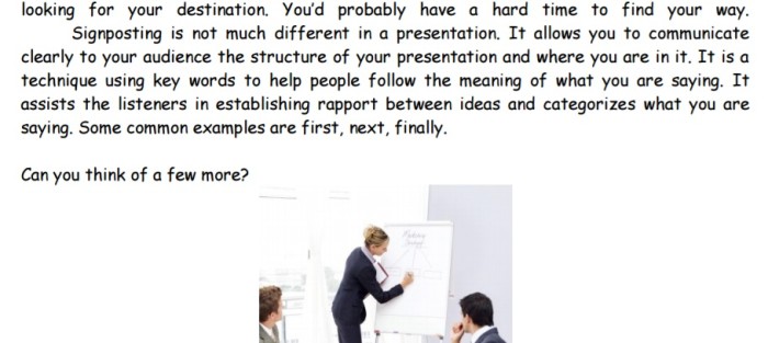 Business English - Presentation Procedure - Presenting the first point & Moving to the next point